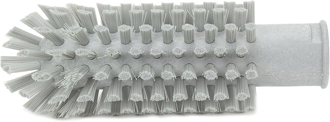 SPARTA Multi-Purpose Valve Brush Pipe Brush, Round Brush with Polyester Bristles, Color Coded for Commercial Cleaning, Kitchen, Restaurant, Bathroom, Plastic, 5.7 X 2 X 5.7 Inches, Gray