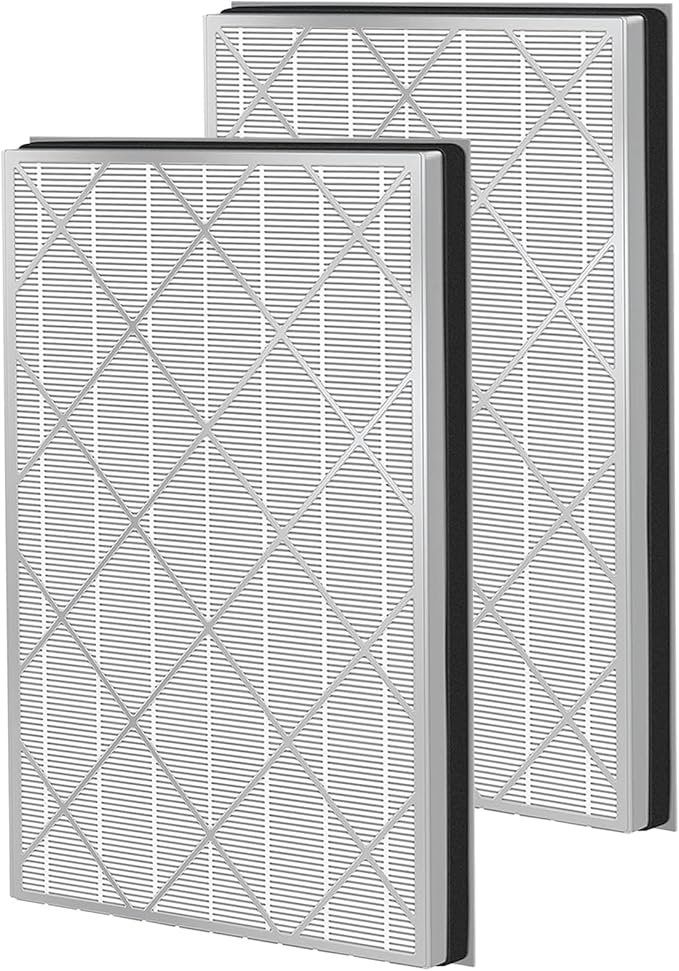 HE601 HEPA Filter Replacement compatible with Shark HE6FKPET HE601 HE602 6 Fan Air Cleaner Purifier, Models HE601& HE602 True Premium HEPA Filter 2 Pack