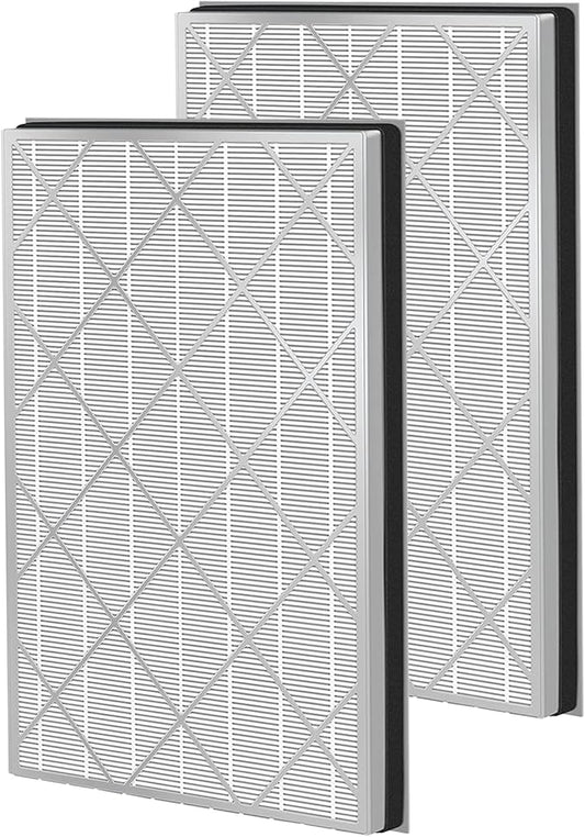 HE601 HEPA Filter Replacement compatible with Shark HE6FKPET HE601 HE602 6 Fan Air Cleaner Purifier, Models HE601& HE602 True Premium HEPA Filter 2 Pack