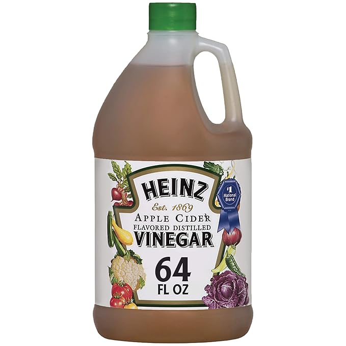 Heinz Distilled Apple Cider Vinegar, 5% Acidity, Great for Marinades, Pickling, and Salads, 1 Gallon Jug (Pack of 1)