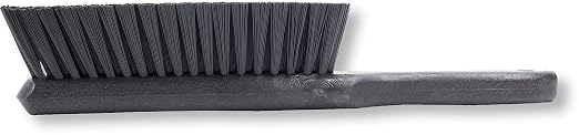SPARTA 8 Inch Soft Counter Brush with Polyester Bristles and 5 Inch Handle, Color Coded Handheld Broom for Tables Countertops and Foodservice Surfaces, 13 Inch Overall Length, Black