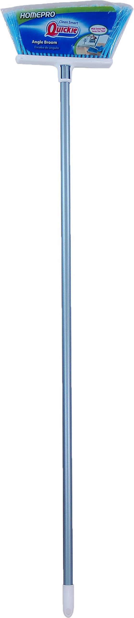 Quickie All-Purpose Angle Broom, Flagged Bristles, Angle Broom for Garages, Courtyard, Sidewalks, Decks and Outdoor Surfaces, Perfect for Home Kitchen Room Office Floor (Pack of 2)