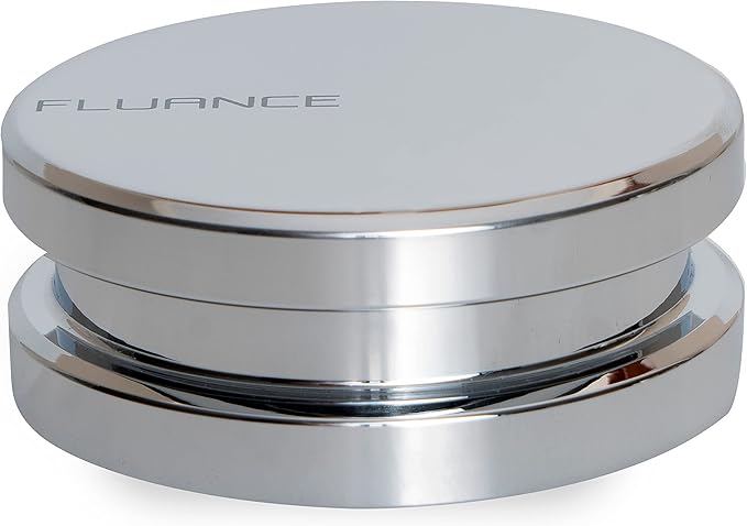 Fluance Vinyl Record Accessory Kit with Record and Stylus Anti-Static Carbon Fiber Brushes and Record Weight (VB52RW02)