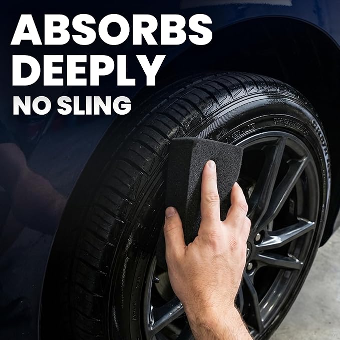 LANE'S Super Blue Tire Dressing Spray | High-Gloss Car Tire Shine Spray | No Sling, No Run, Long Lasting | Protects from Cracks & UV Rays | Non-Greasy Automotive Dressing & Cleaner | 32oz