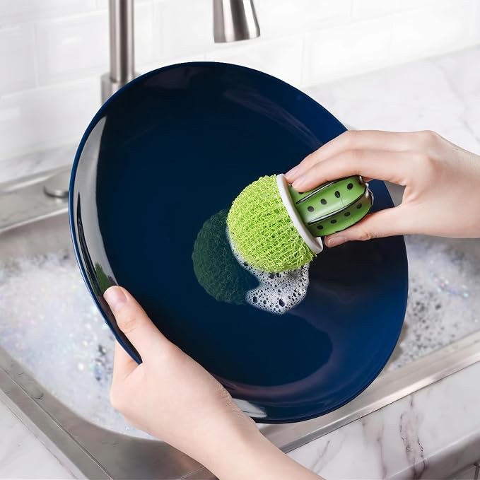 Cactus Makes Perfect – Mesh Scrub Brush for Dishes | Funny Cactus Sponge for Kitchen Cleaning
