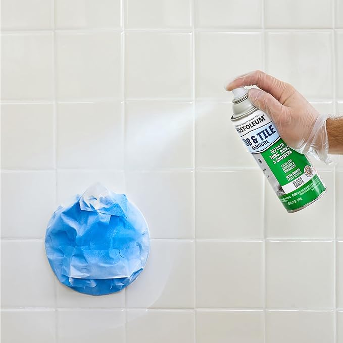 Rust-Oleum 280882 Tub & Tile Spray Paint, 12 oz, Gloss White