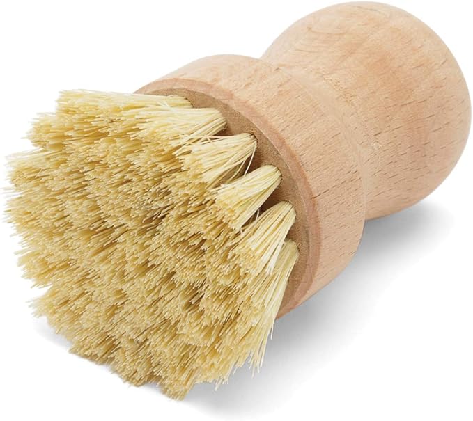 Fox Run Kitchen Brush Set of 3, Pot, Dish, and Bottle Scrub Brush with Natural Bristles