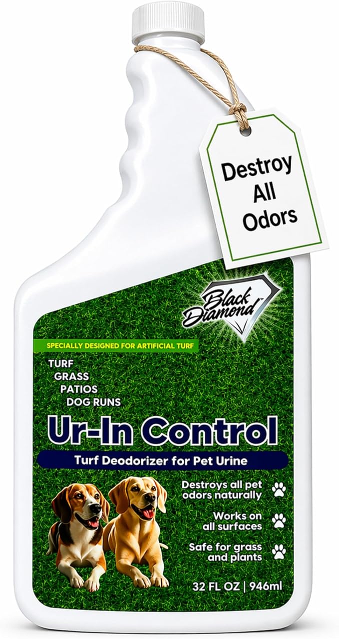 Urine Control Turf Deodorizer for Outdoor Pet Odor– Artificial Grass Odor Control – Dog Odor Eliminator, Safe for Pets, Kids, Grass, and Turf (32oz)
