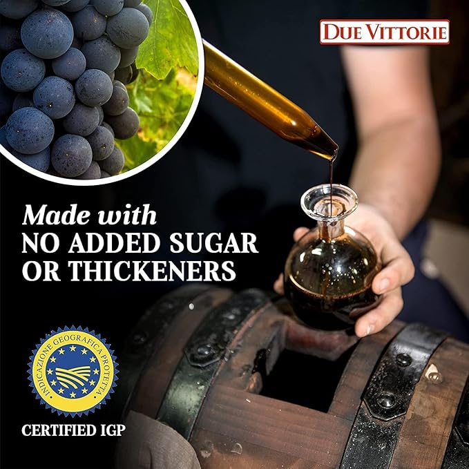 Due Vittorie Oro Gold Balsamic Vinegar of Modena. Highest Score from the Consortium of Modena - 16.9 Fl Oz