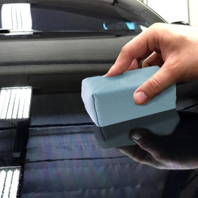 Detailer's Preference Suede Scratch-Free & Streak-Free Microfiber Coating Applicators, Less Absorbent to Save Wax & Coatings with Hidden Stitching & Ergonomic Design, 3”x1.5”x1.5”, Blue, 10-Pack