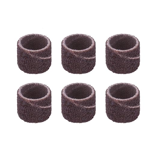 Dremel 408 1/2-Inch Sander Bands, Coarse, 6 Pack, Rotary Tool Accessory