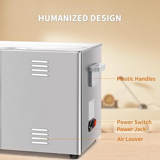 Ultrasonic Cleaner,30L 600W Industrial Sonic Cleaner with Encoded Control, Ultrasonic Engines Cleaner for Gun,Carburetors,Parts,Chain Cleaning (Including Baskets)
