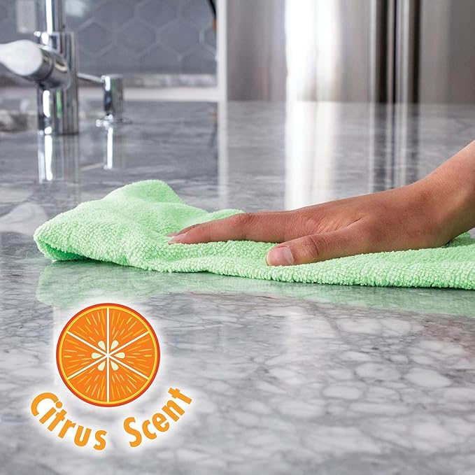 Stone Surface Cleaner Spray for Stonetech Revitalizer Cleaner and Protector - 3‑in‑1 Daily Stone & Grout Cleaner - Reseals & Refreshes Natural Stone Countertops, Floors & Tiles (Citrus, 24 oz)