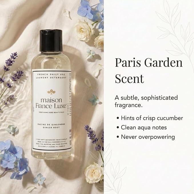Laundry Detergent Sample, Plant based French Soap, 100ml, Ginger Root Travel Size