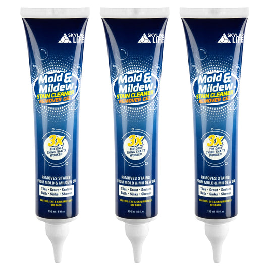 Skylarlife Home Mold & Mildew Remover Gel Stain Remover Cleaner Wall Mold Cleaner for Tiles Grout Sealant Bath Sinks Showers (3-Pack)