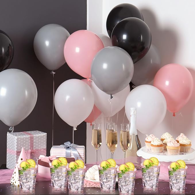 Teenyyou 150 Pcs Valentine's Day Pink Plastic Cups 10 oz Disposable Wedding Cups Heavy Duty Plastic Cup Fancy Cocktail Cup Drinking Tumbler for Valentine's Day Gatherings Parties Wedding