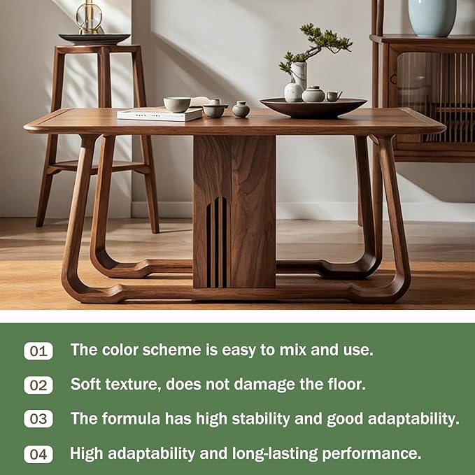 Nugrain Wood Repair Kit, Furniture Scratch Repair Paint for Wood Floor & Table, Easy-Fix Mark Eraser Paste for Engineered Wood, Restores Finishes on Cabinets, Doors (2)