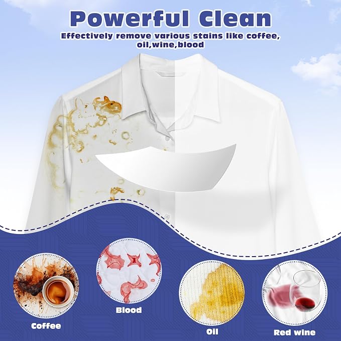 1200 Loads Laundry Detergent Sheets, Eco-friendly Laundry Sheets, Powerful Cleaning, Suitable for Homes, Dorms, and Apartments - [Fragrance-Free]