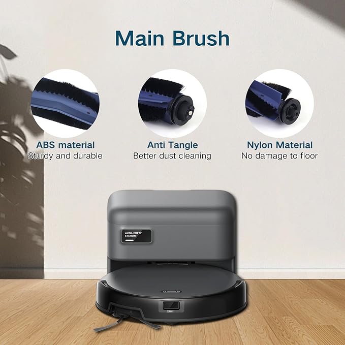 Replacement Parts for Eufy C10 Robot Vacuum Cleaner Accessories, 2 Roller Brush, 4 HEPA Filters, 6 Side Brushes, 6 Dust Bags, 1 Clean Tool, 1 Screwdriver