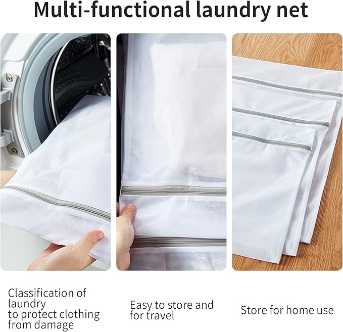Gardening Hand Tool Set 3 Pack+Mesh Laundry Bag with Non Rust Zipper(10 Pack)
