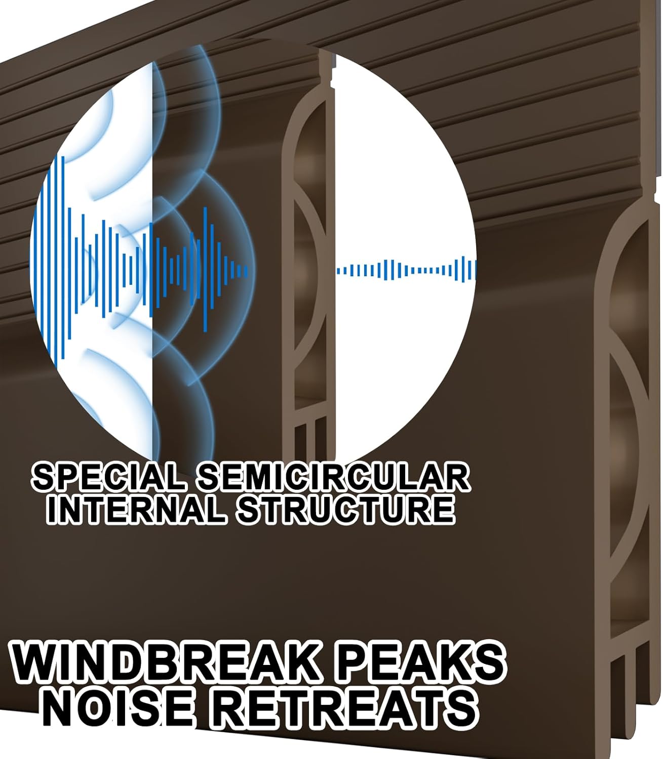 Door Draft Stopper,Door Sweep for Bottom of Doors,Weather Stripping Seal Draft Guard Blocker Noise Cold Air Insulation Soundproofing for Exterior Interior Home Improvement(Brown, 78")