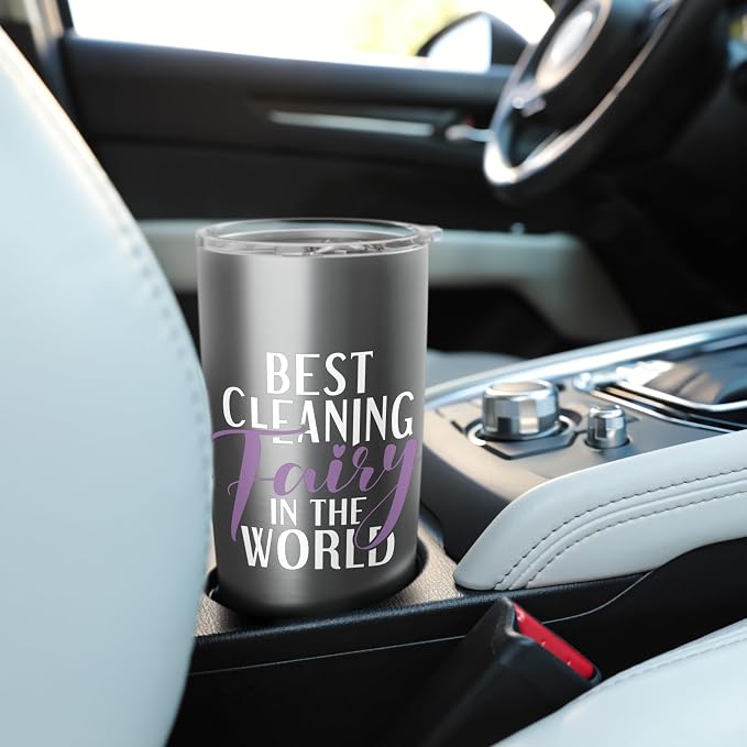 Best Cleaning Fairy in the World Janitor Custodian Stainless Steel Insulated Tumbler