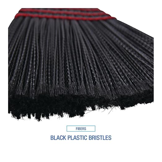 Boardwalk BWK916P Maid Broom, Plastic Bristles, Wood Handle, 54" Long (Case of 12)