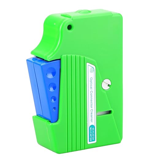 Fiber Optic Cleaning Box for SC/LC/FC Connectors, Professional Fiber Adapter Port Cleaner Kit