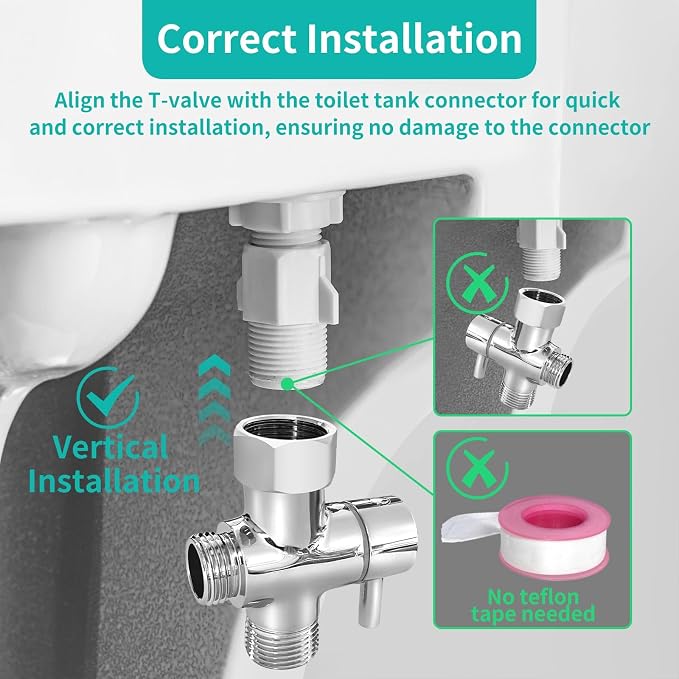 BARROCK Bidet Sprayer for Toilet, Handheld Jet Spray for Existing Toilets with Bidet Hose, Adjustable Water Pressure Muslim Shower, Stainless Steel Cloth Diaper/Feminine Wash Sprayer Brushed Nickel