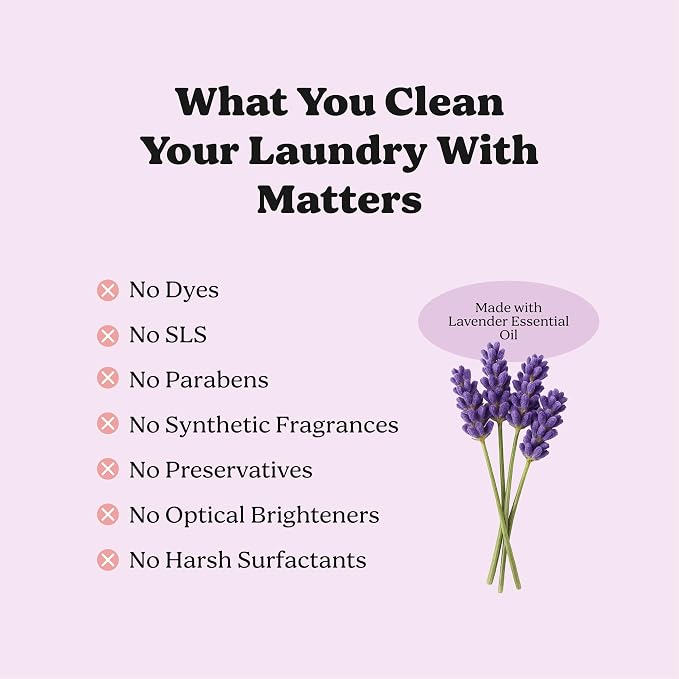 Pronounce Laundry Detergent Powder Alternative | Cleaner Ingredients. Safer for Sensitive Skin. Stain + Smell Fighting. With Essential Oils. HE Safe (Lavender, 120 Loads).