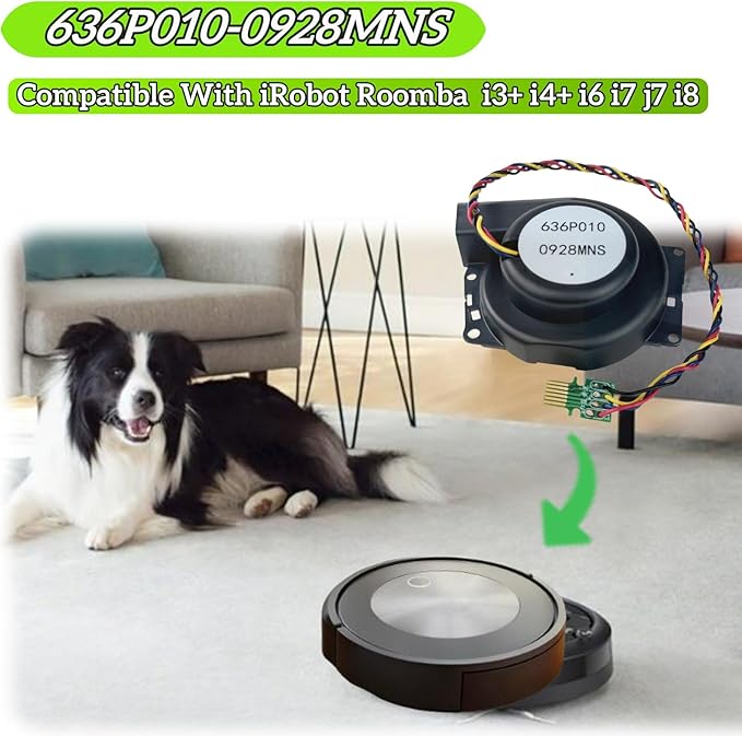 Upgrade Vacuum Cleaner Engine Ventilation Motor Fan Compatible with iRobot Roomba i1 i2 i3 i4 i5 i6 i7 i8 i9 J8 J9 Sweeper Fan Module, Smart Sweeper Fan Vacuum Motor Replacement Accessories
