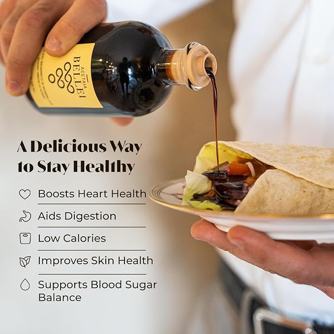 Acetaia Bellei Aged Balsamic Vinegar of Modena - Italian Aceto Balsamico di Modena IGP Certified, Product from Italy, Sweet & Sour, Perfect for Seafood, Salads, Fruit, and Cheese, Precious Yellow 1.24 - 250ml