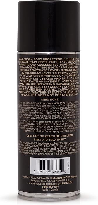Rochester Shoe + Boot Nano Protector, NANO Technology-Formulated Shoe Protector Spray for a Wide Range of Boots and Shoes, Shoe Accessories, 10.5 oz.