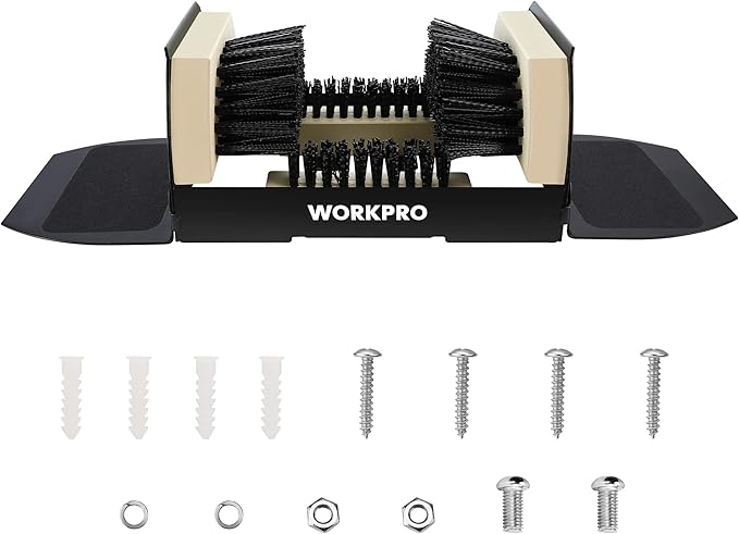 WORKPRO Boot Brush Scraper Extra Wide, Shoe Cleaner Brush, Boot Scrubber, Heavy Duty Boot Cleaning Brush Outdoor