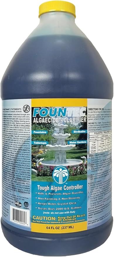 EASYCARE 50064 Fountec Algaecide and Clarifier, 64 Fl. Oz