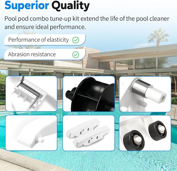 Pool Cleaner Pod Kit AXV417WHP for Hayward Pool Vacuum Part Replaces, and AXV621DAT Pool Vac A-Frame/Turbine Tune-Up Rebuild Kit, Compatible with Hayward Navigator Pool Vac Ultra Pool Cleaner