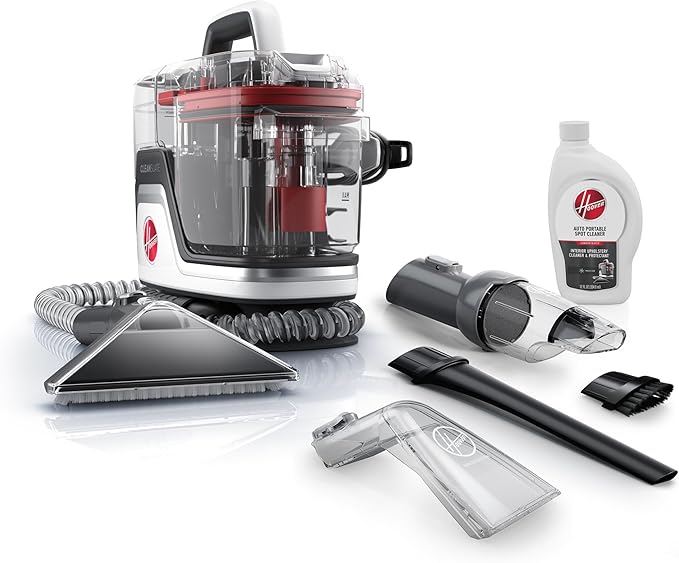 Hoover CleanSlate Plus Portable Carpet + Upholstery Spot Cleaner Machine, Powerful Suction with Versatile Tools, Pet Stain Remover, Car and Auto Detailer & CleanSlate Car Interior Cleaning Tool Kit
