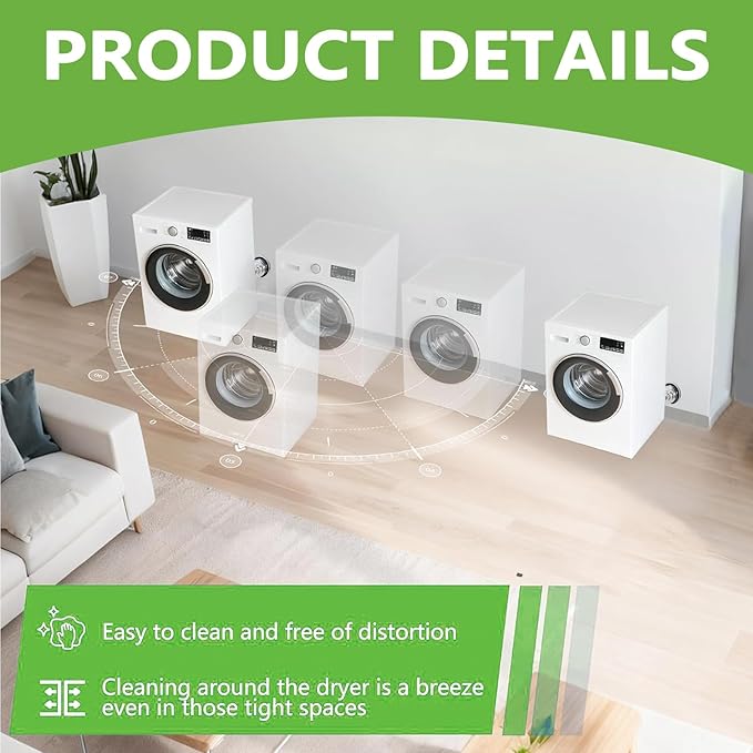 Magnetic Dryer Vent Coupling DV180 Airtight Seal Dryer Vent Connector Kit Easy to Clean Quick Connector Including a 3.3ft 4" Duct and two Clamps
