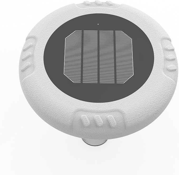 New Generation Solar Powered Pool Device - Integrated Sealed Solar Panel, Floating Design for Above-Ground & In-Ground Swimming Pools Up to 40,000 Gallons