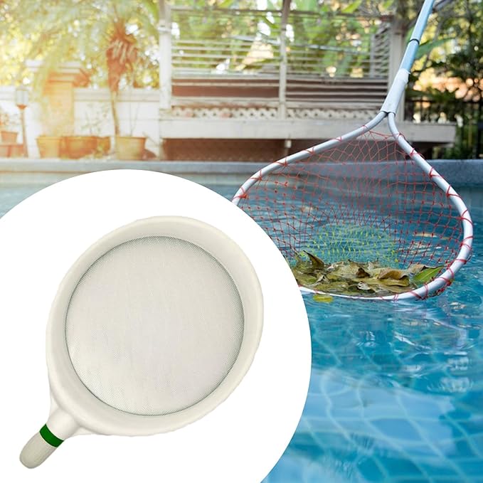 Pool Skimmer Net Fine Mesh Professional for Cleaning Leaves Fast Maintenance Lightweight Cleaning Tool Small Pond Net