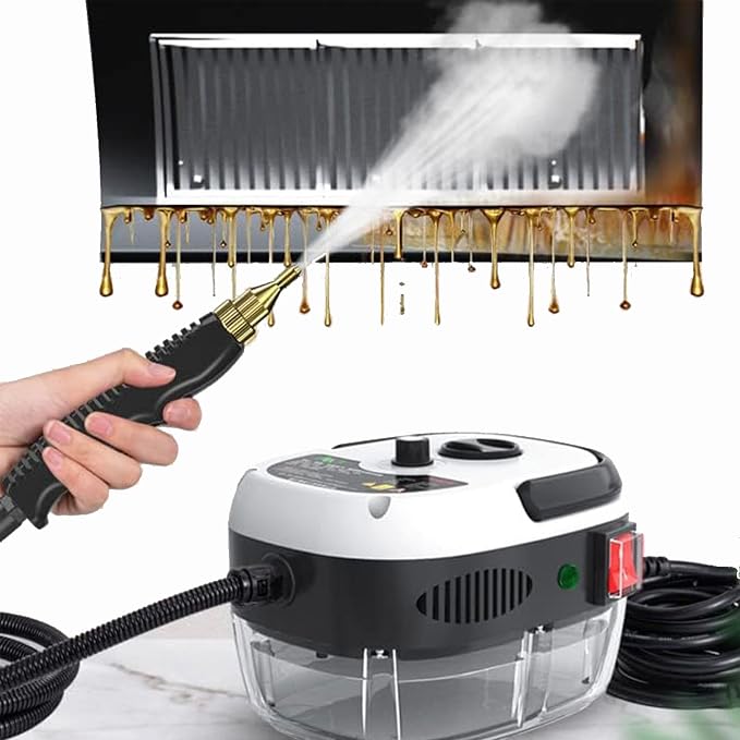 High Temperature Pressurized Steam Cleaner, 2500W Handheld Small High Pressure High Heat Steam Cleaning Machine, Portable Tank for Kitchen Toilet Car
