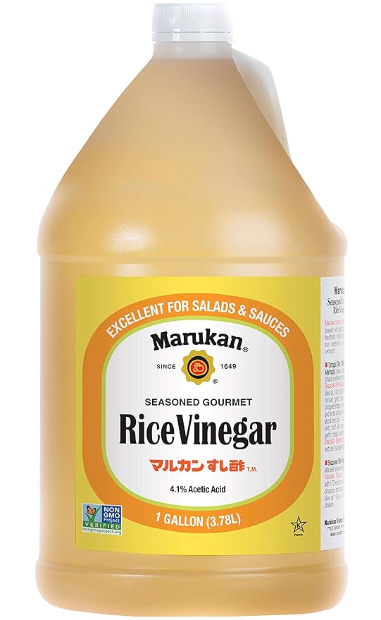 Marukan Seasoned Gourmet Rice Vinegar, 1 Gallon (Pack of 2)