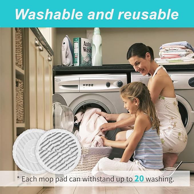 2 Count Upgraded Steam Scrub Brush Head + 16 Pack Steam Mop Replacement Pads for Shark Steam and Scrub Mop S8201 S8001 S7201 S7000 Series