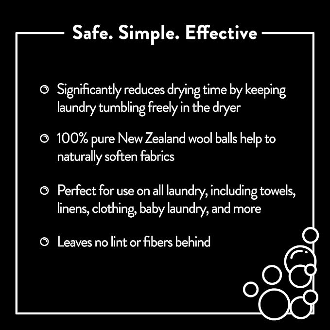 Molly's Suds Activewear Laundry Detergent (120 Loads) & XL Wool Dryer Balls (White) Bundle