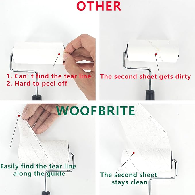 1350 Sheets Lint Rollers for Pet Hair Remover,Extra Sticky Lint Remover for Clothes, Dog Cat Hair Lint Roller,2 Reusable Handle +15 Lint Roller Refills Pack