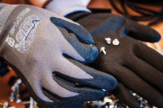 GGS Tsunami Grip Safety Gloves, Lightweight, Puncture Resistant, Secure Grip Work Gloves for Yard Work, Warehouse, Auto-Repair, 72 Pairs, XL