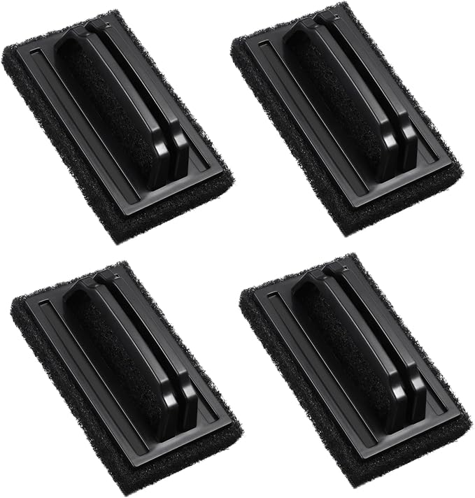 4Pcs Barbecue Rack Scrubbers Durable Cleaning Brushes for Effortless Grilling Oil and Grease Removal Versatile Kitchen Sponge for Dishes Pots and Home Surfaces