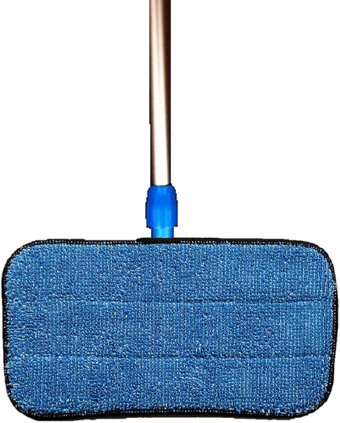 Real Clean 10 inch Commercial Microfiber Mop Kit with Two Premium Microfiber Mop Pads