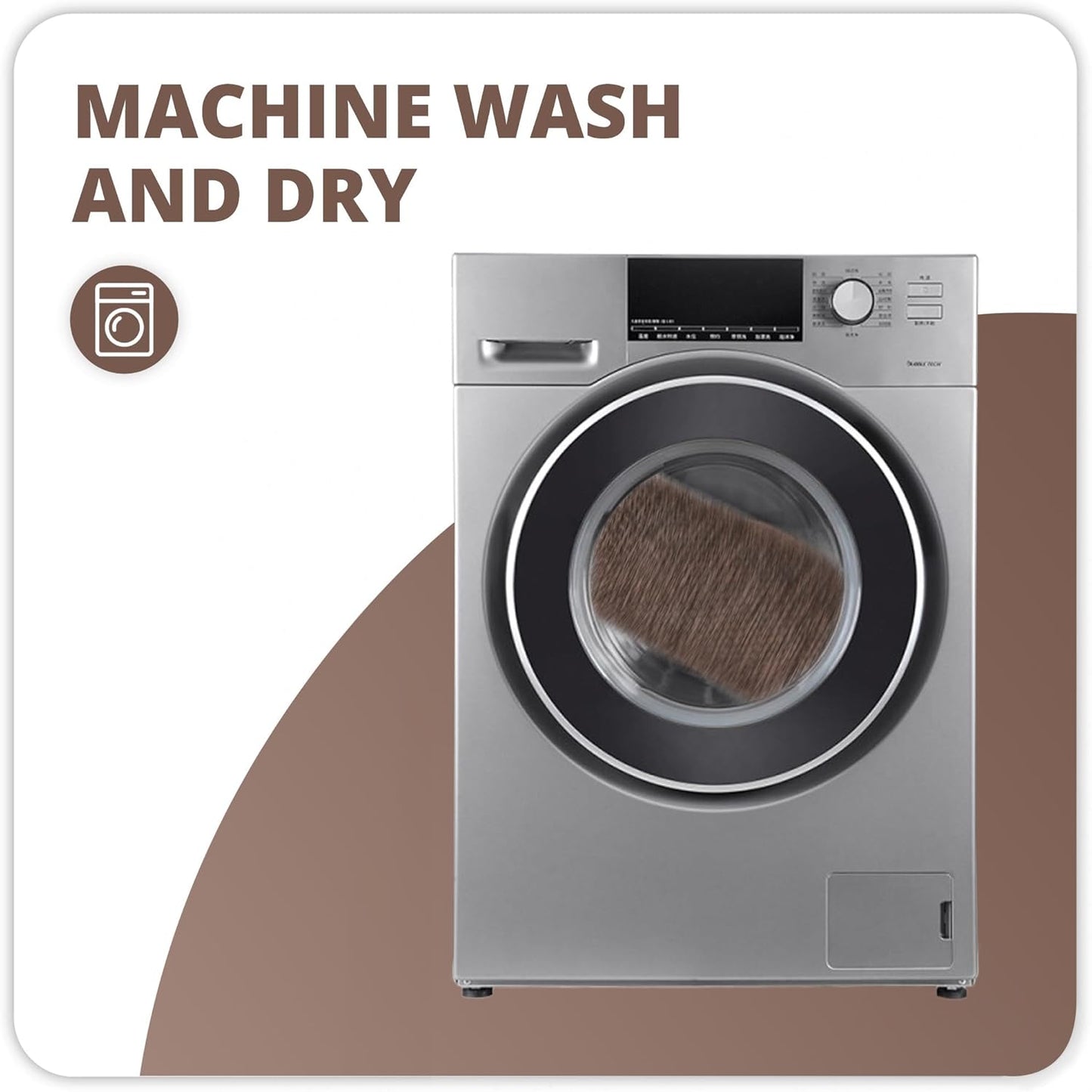 Bath Mat,Ultra Thin Bathroom Runner Rugs,Large Bath Mats for Bathroom,Quick Dry,Non-Slip,Machine Washable,Low Pile,Bath Rug,Shower Outside,Sink,Home Decor Accessories.Brown,2'x5'（24x60inch）