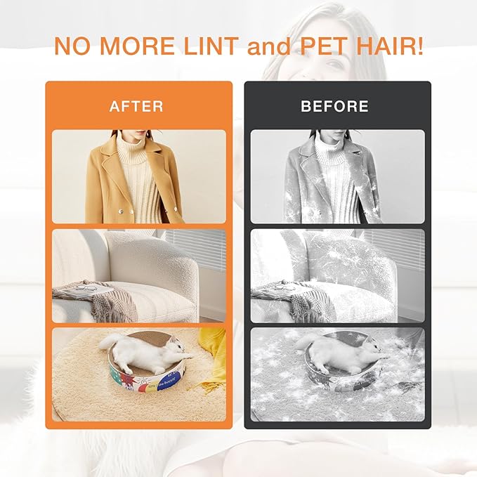 TroisAmis Pet Hair Removal Glove for Dogs & Cats, Electrostatic Gloves Pet Hair Removal Tool Mitt，Dog&Cat Hair Remover for Furniture Couch, Carpet, Clothing and Bedding，Reusable Pet Hair Remover Tool
